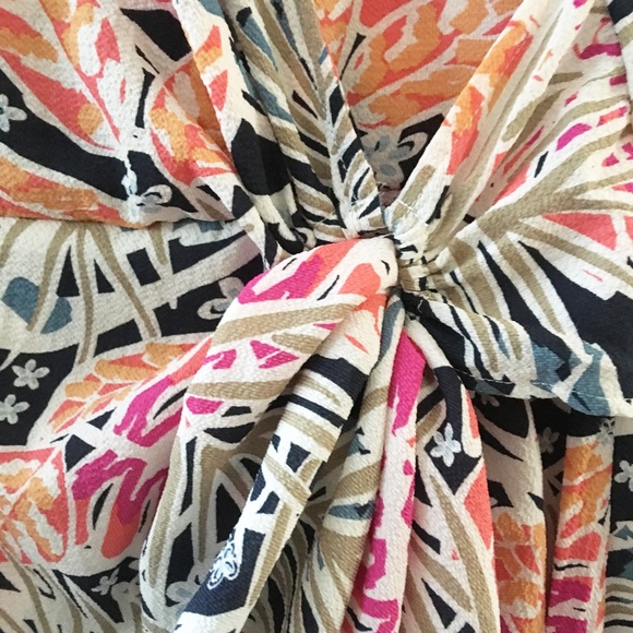 NWT Tropical Front Wrap Dress - Picture 6 of 8